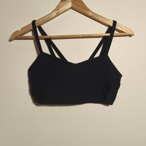 All In Motion Like A Cloud Bra sz M Black Lounge Athleisure Pilates Yoga